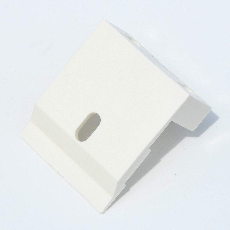 Cutelec 2pcs Mount Bracket Holder for Pleated and Cellular Shades Headrail Support Bracket Clip White Plastic for Wide Beam Folding Blinds - Image 3